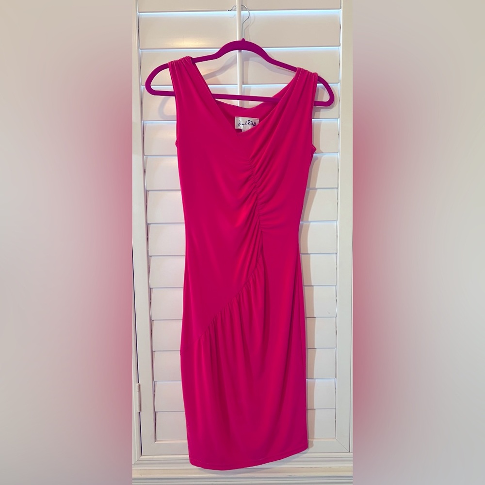 Size 4, NWT Joseph Ribkoff hot pink dress.